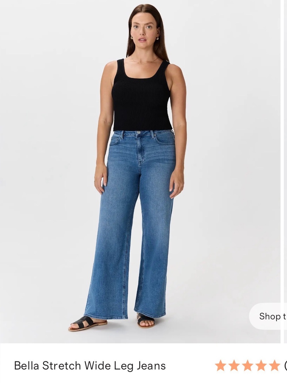 Quince Bella Wide-Leg Stretch Jeans